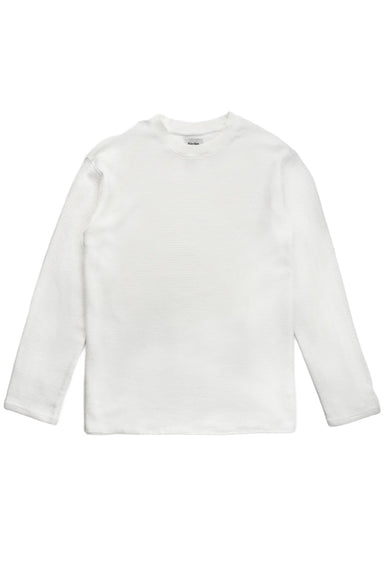 Rhythm - Classic Waffle Knit - Vintage White - Flatlay Front
