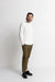 Rhythm - Classic Waffle Knit - Vintage White - Model Full Body