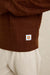 Rhythm Jackson Knit in Chestnut — Detail-Label view