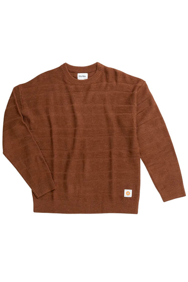 Rhythm Jackson Knit in Chestnut — Flatlay view