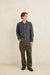 Rhythm - Jacquard Check Shirt - Black - Model Full Body