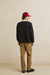 Rhythm Koa Vintage Rugby Polo in Black — Back view