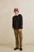 Rhythm Koa Vintage Rugby Polo in Black — Full-Body view