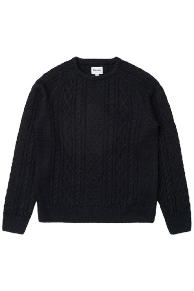 Rhythm - Mohair Fishermans Knit - Black - Flatlay Front