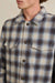 Rhythm Polar Bond Flannel in Smoke — Detail-Pocket view