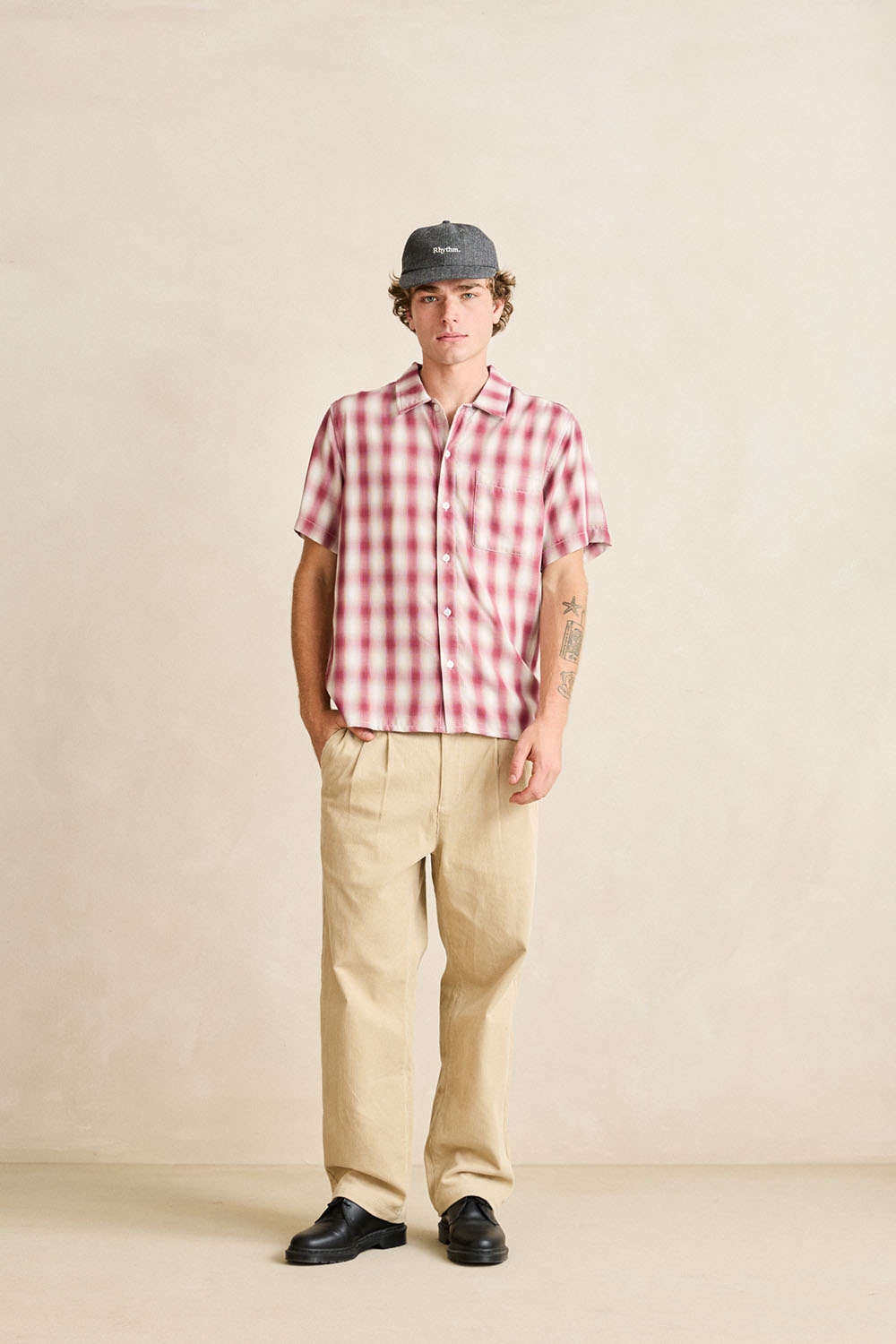 rhythm-shadow-check-shirt-vintage-red-front