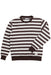 Rhythm - Stria Sherpa Crew Fleece - Chocolate - Flatlay Front