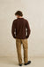 Rhythm Vintage Terry Polo in Chocolate — Back view