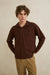 Rhythm Vintage Terry Polo in Chocolate — Front view
