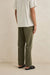 rhythm cord jam pant olive back