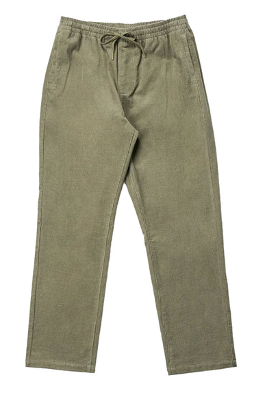 rhythm cord jam pant olive flatlay