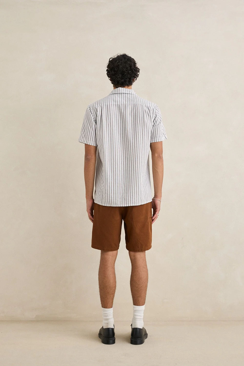rhythm essential herringbone short brown  back