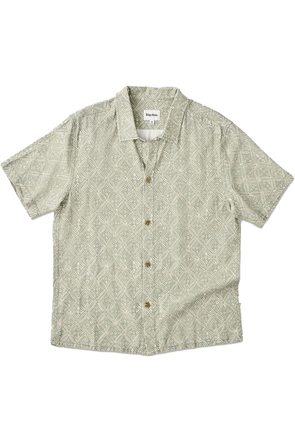 rhythm java ss shirt olive flatlay
