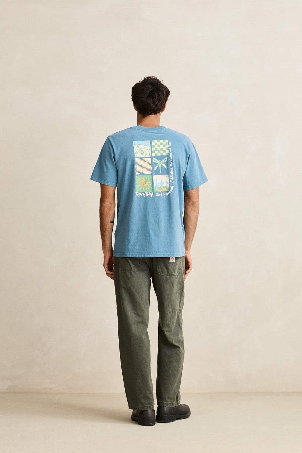 rhythm mementos vintage tshirt bluestone  back