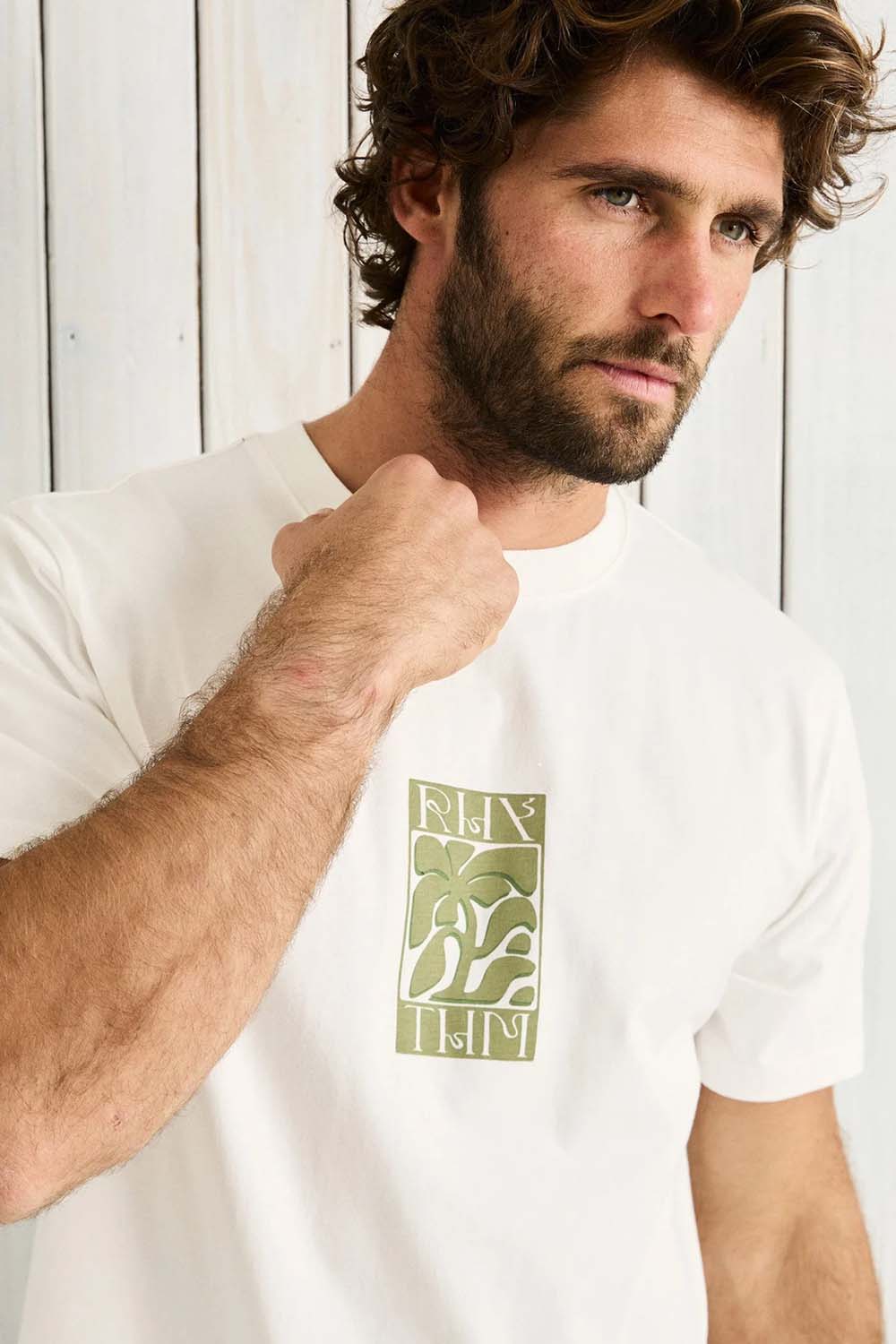 rhythm nurture vintage tee vintage white detail