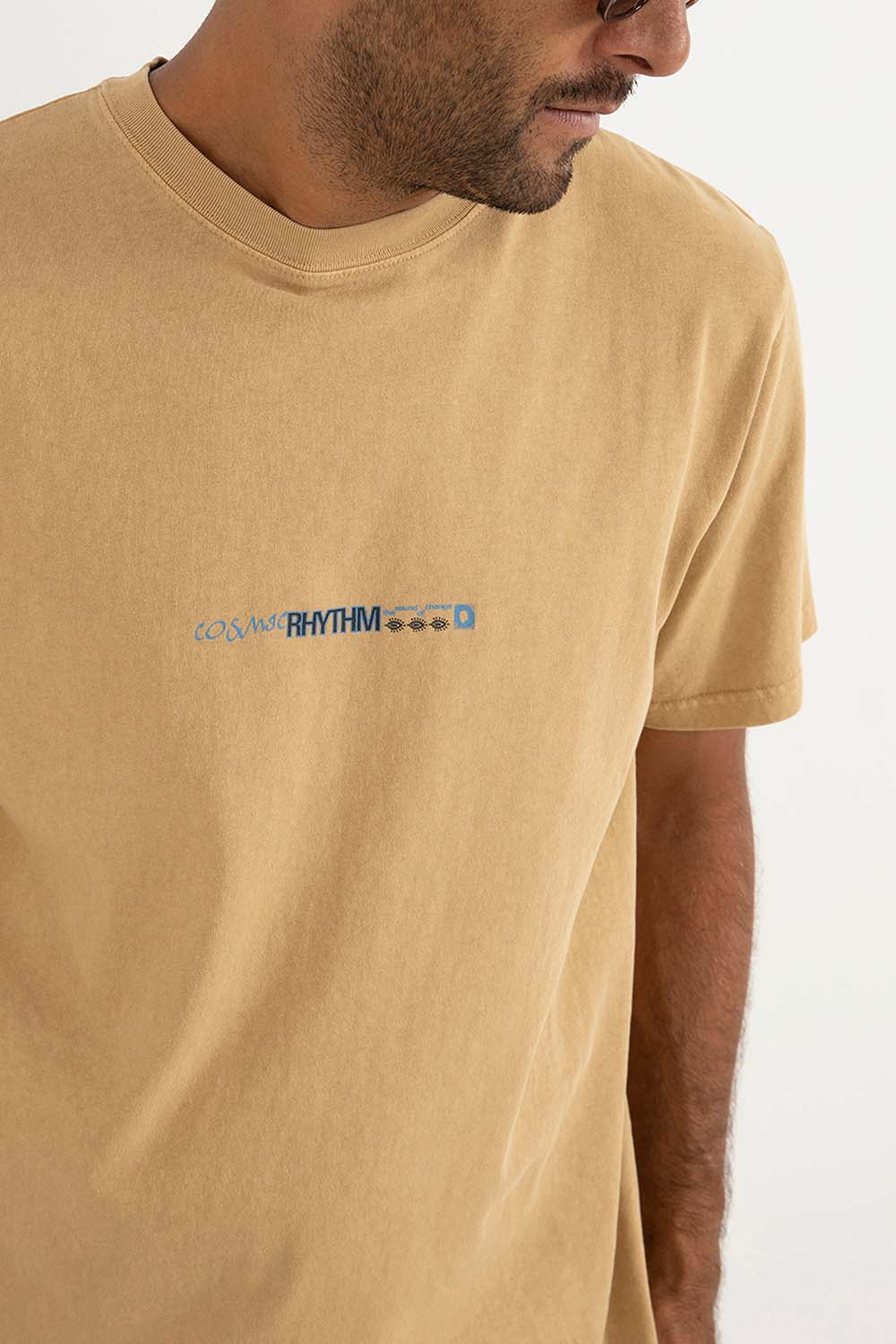 rhythm subterranean vintage ss tee macadamia detail