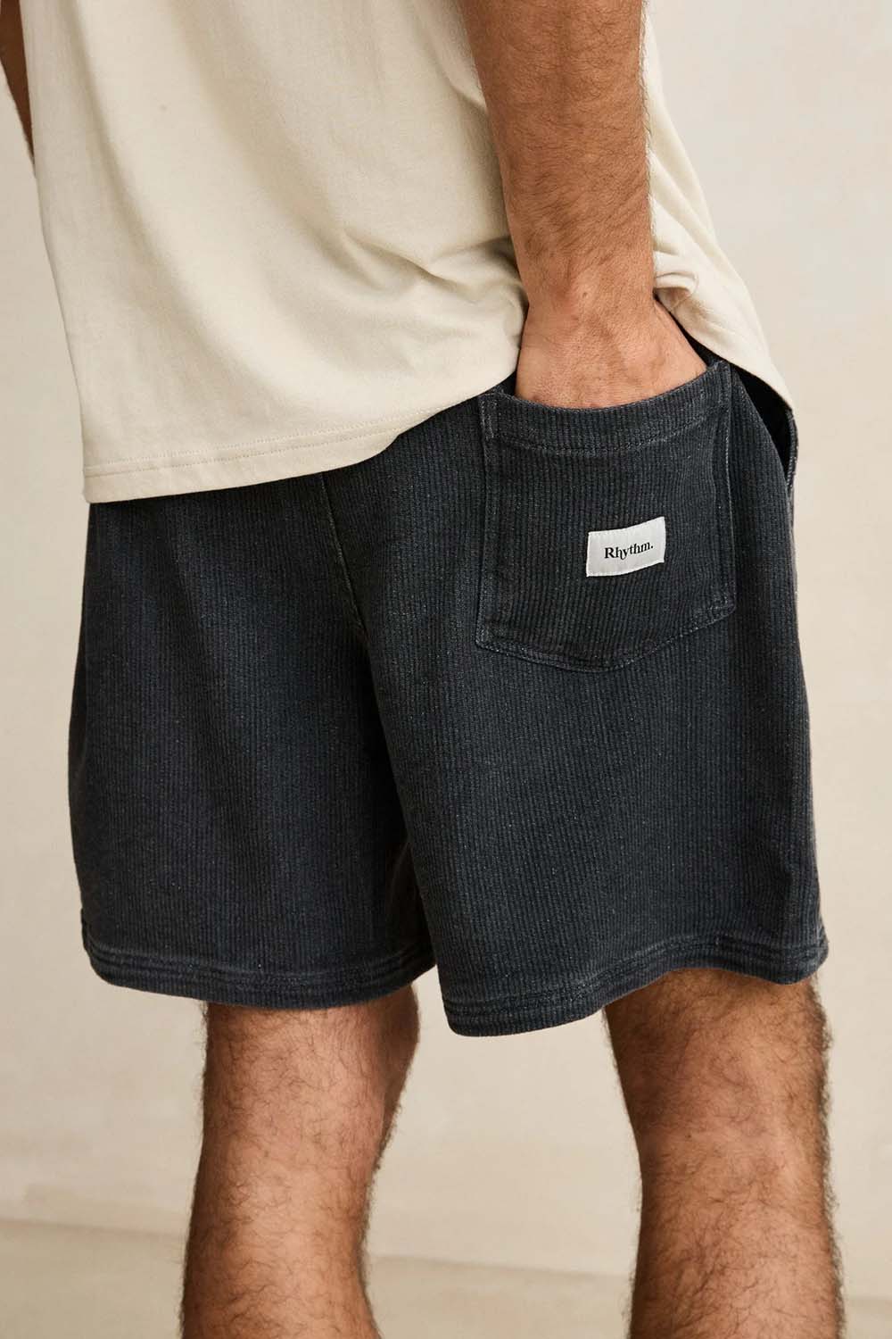 rhythm textured wale jam dark indigo back