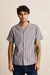 rhythm vacation stripe ss shirt chocolate