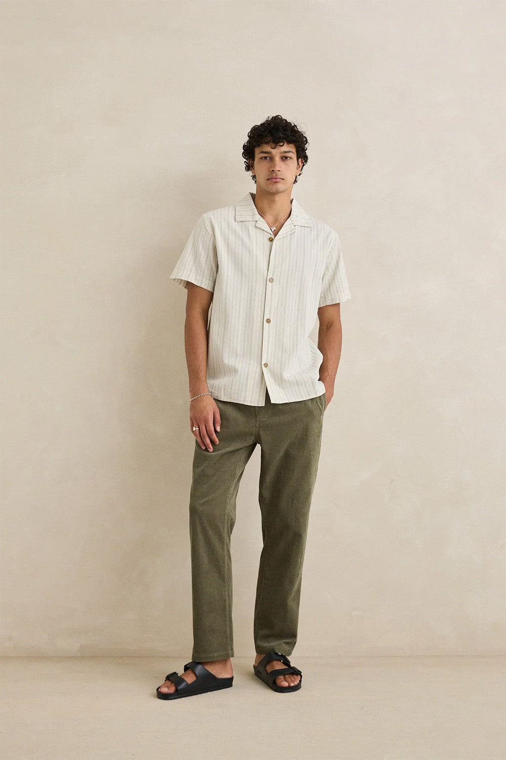 rhythm vacation stripe ss shirt natural 