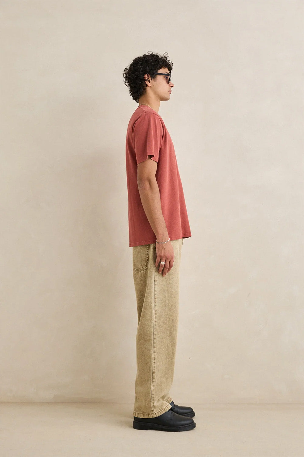 rhythm vintage pkt ss tee vintage clay side