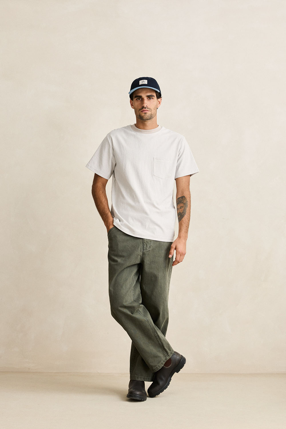 rhythm vintage stripe tee moonrock
