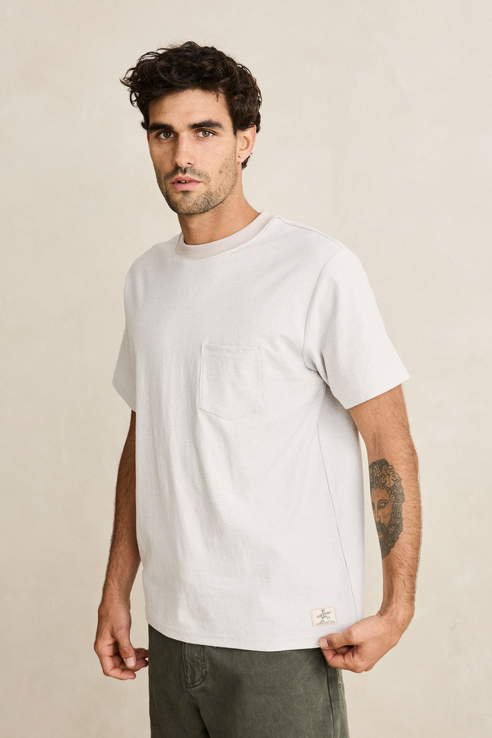 rhythm vintage stripe tee moonrock profile