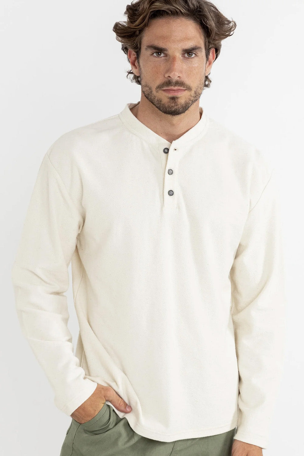 rhythm vintage terry ls natural front