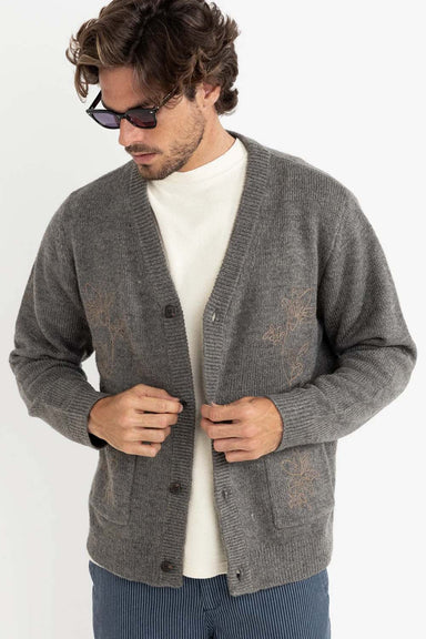 rhythm wes cardigan charcoal front