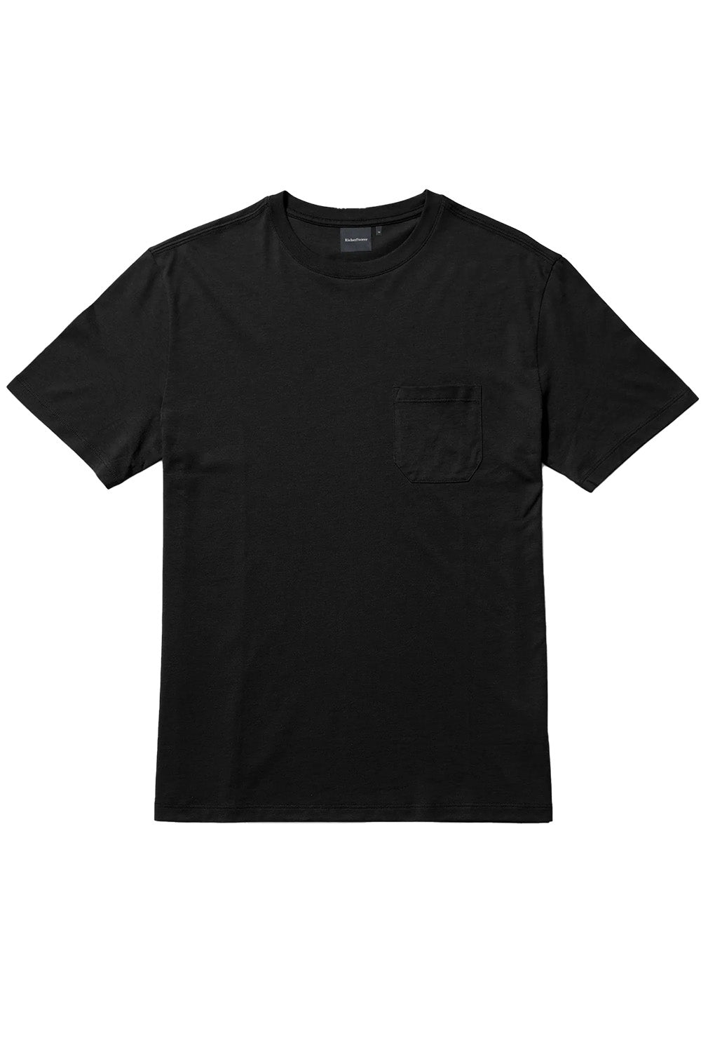 Richer Poorer Pima Pocket Tee in Black — Flatlay view