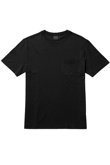 Richer Poorer Pima Pocket Tee in Black — Flatlay view