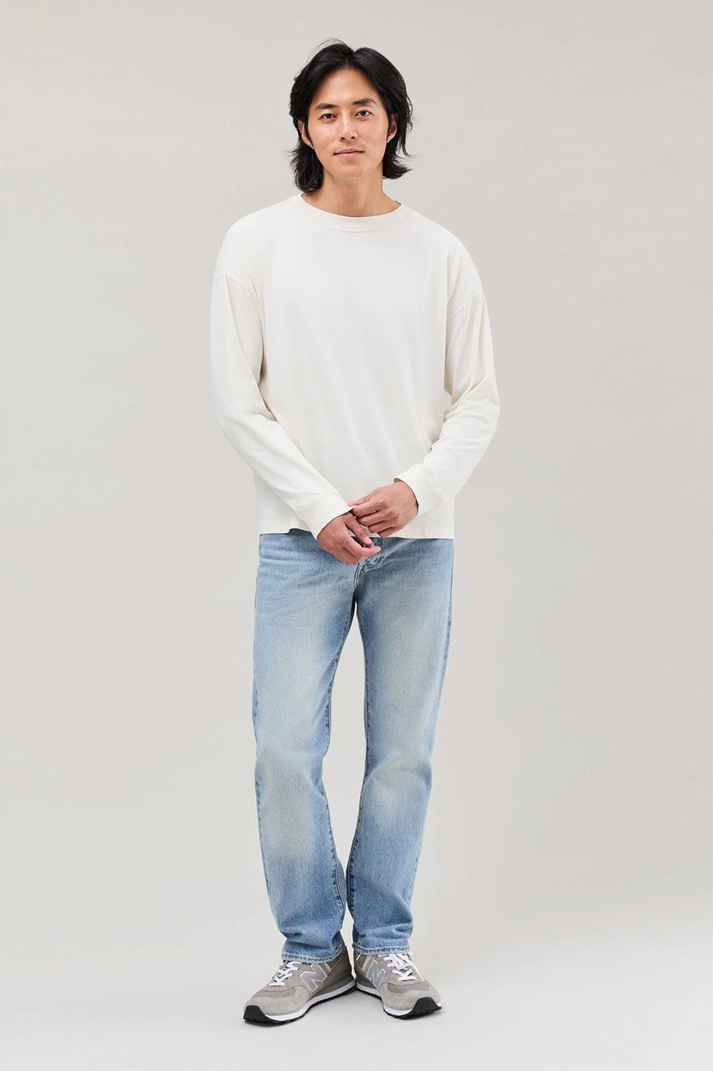 richer poorer relaxed ls tee bone