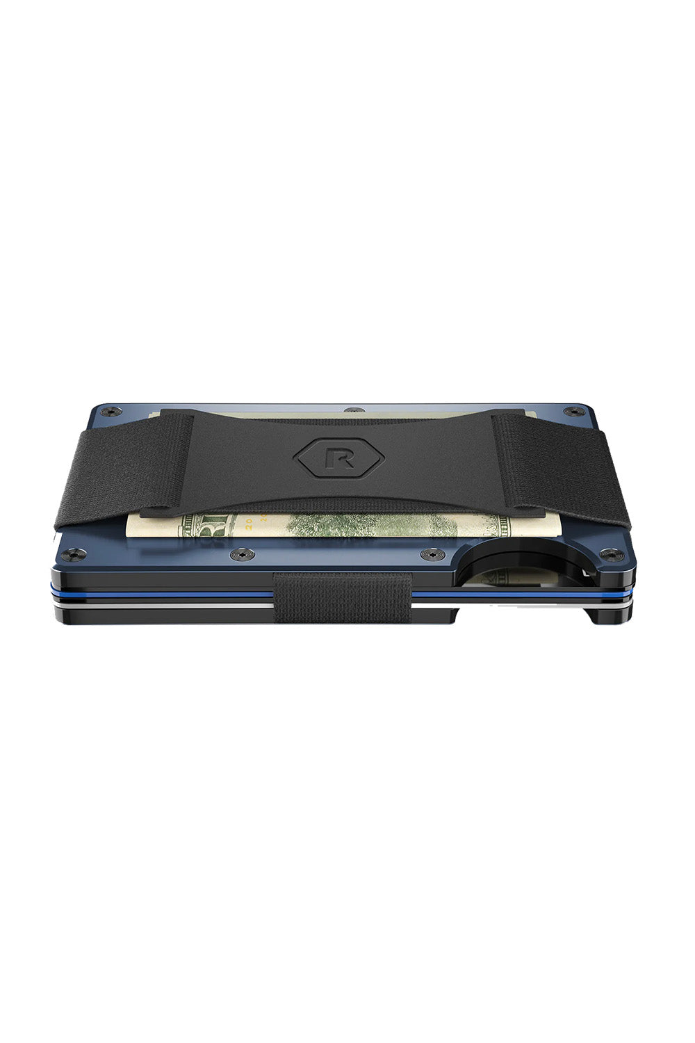 Ridge Wallets - Aluminum Cash Strap - Alpine Navy - Side