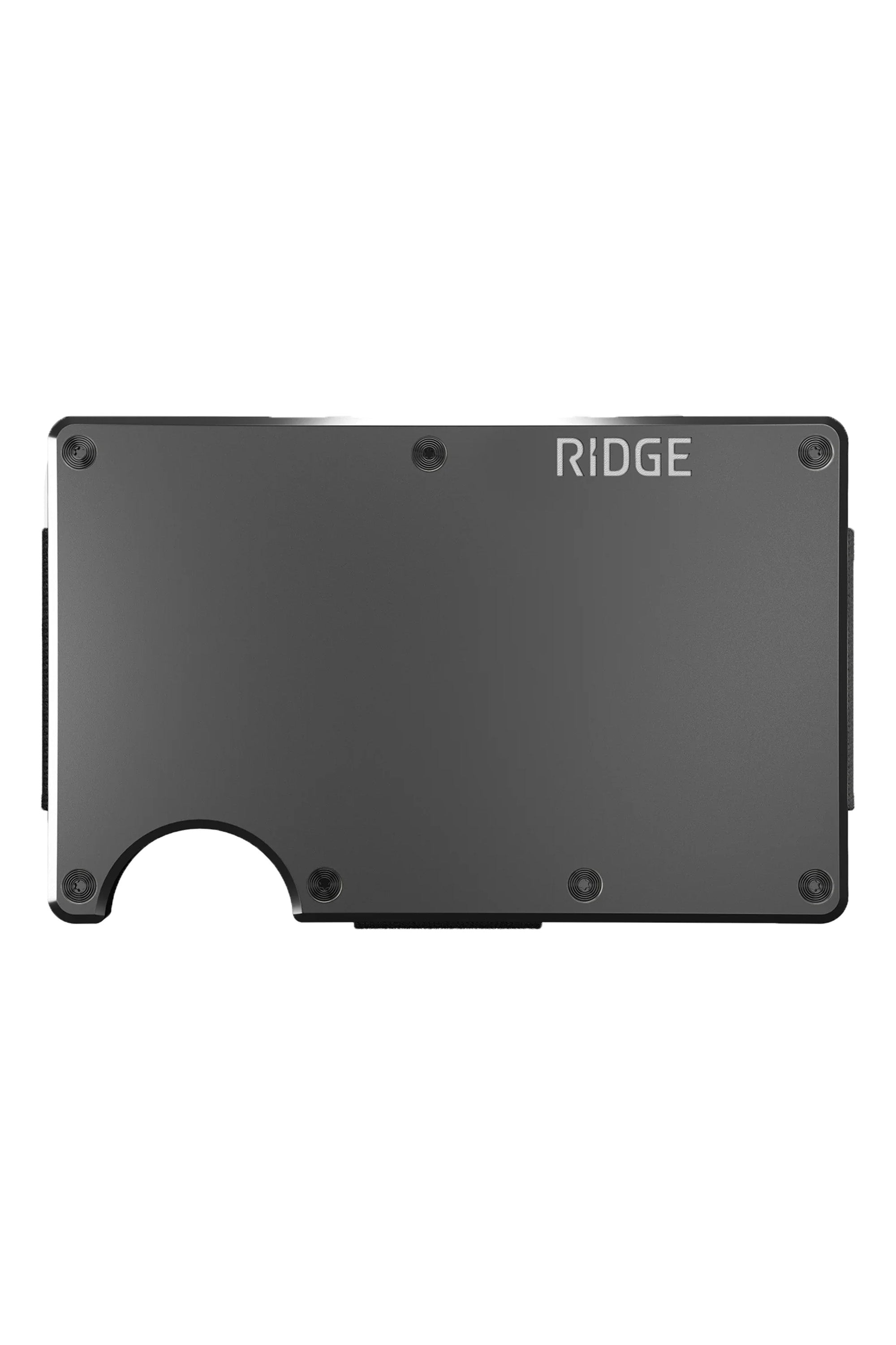 Ridge Wallets - Aluminum Cash Strap - Gunmetal - Back
