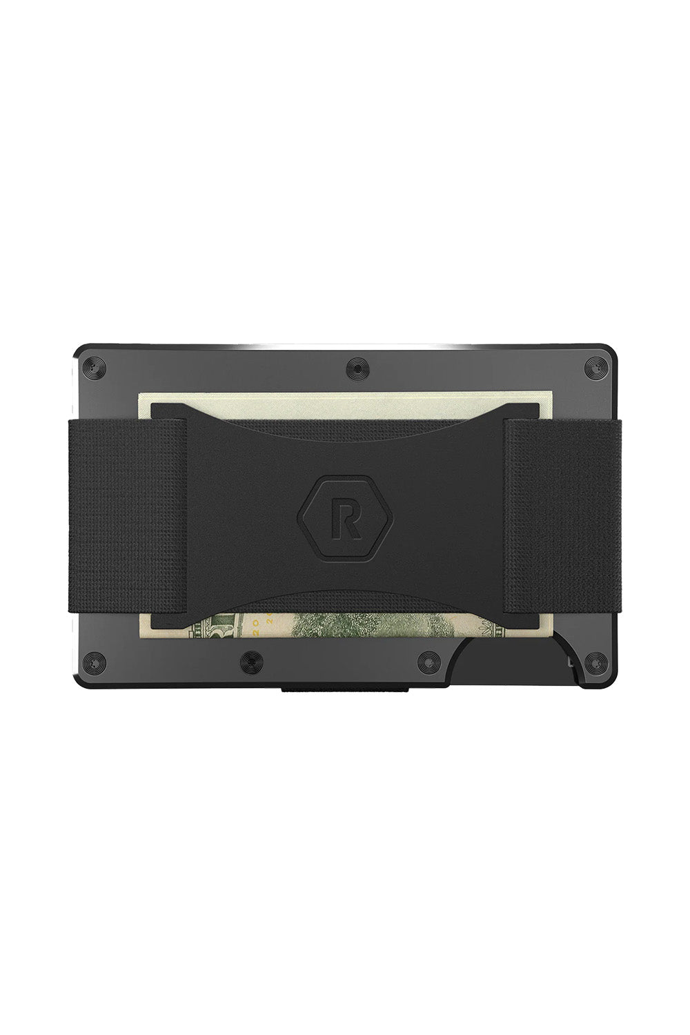 Ridge Wallets - Aluminum Cash Strap - Gunmetal - Front