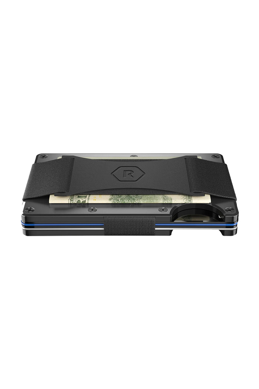 Ridge Wallets - Aluminum Cash Strap - Gunmetal - Side