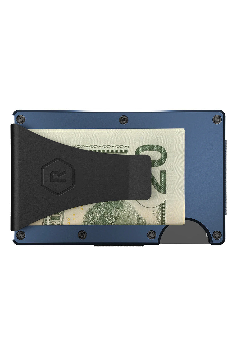 ridge wallet aluminum money clip alpine navy
