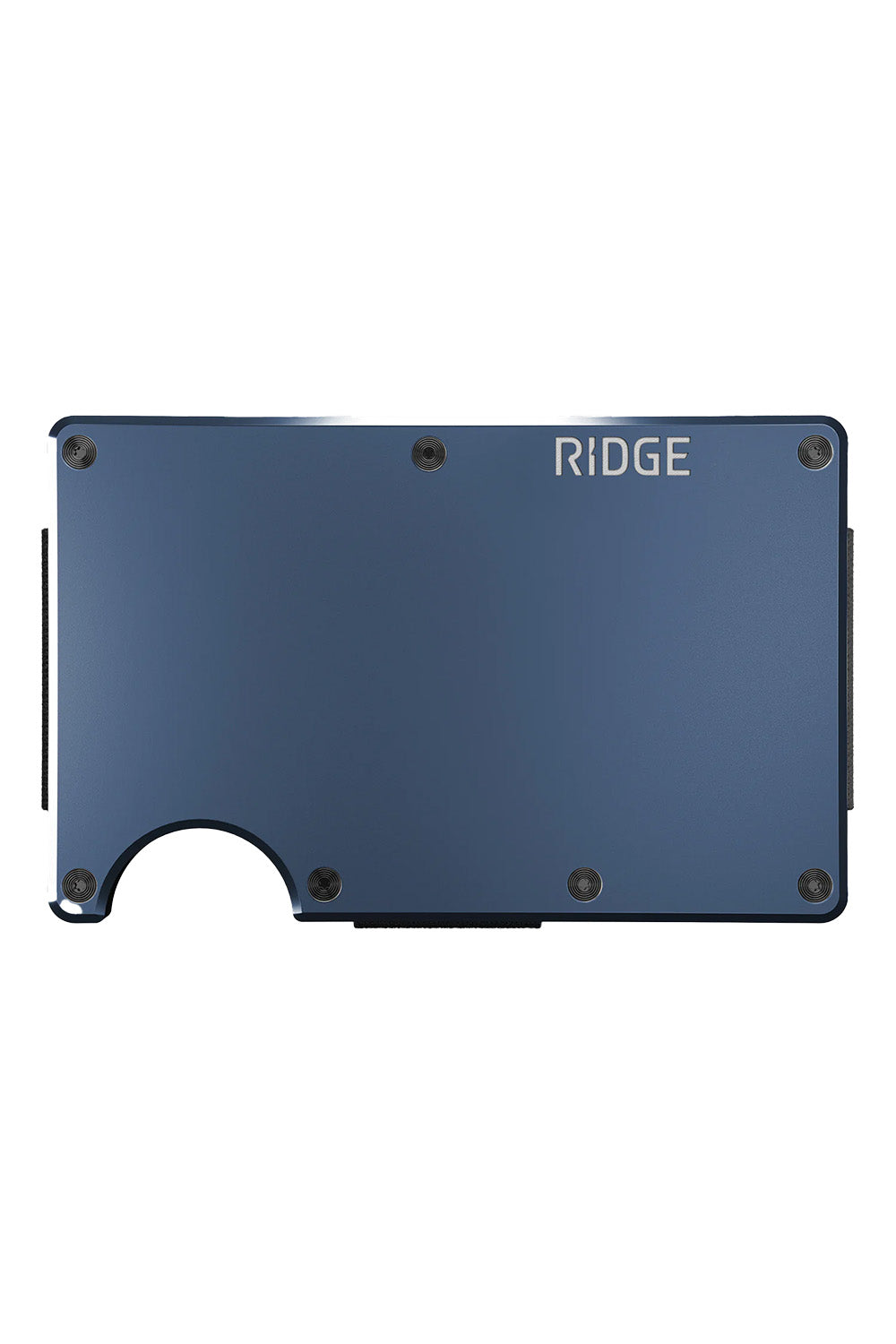 ridge wallet aluminum money clip alpine navy front