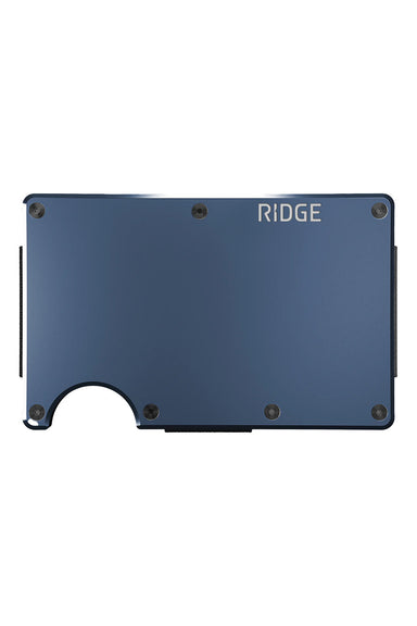 ridge wallet aluminum money clip alpine navy front