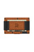 ridge wallet leather cash strap tobacco brown back
