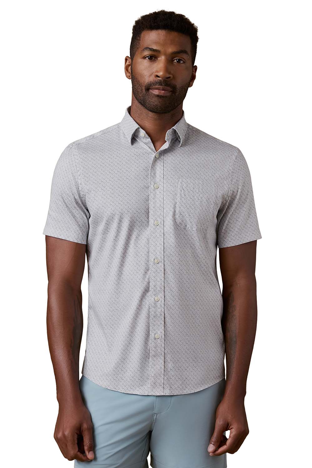 faherty ss movement shirt grey petal tile