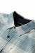 Roark Revival - Crossroads Flannel - Dusty Turquoise - Detail Collar
