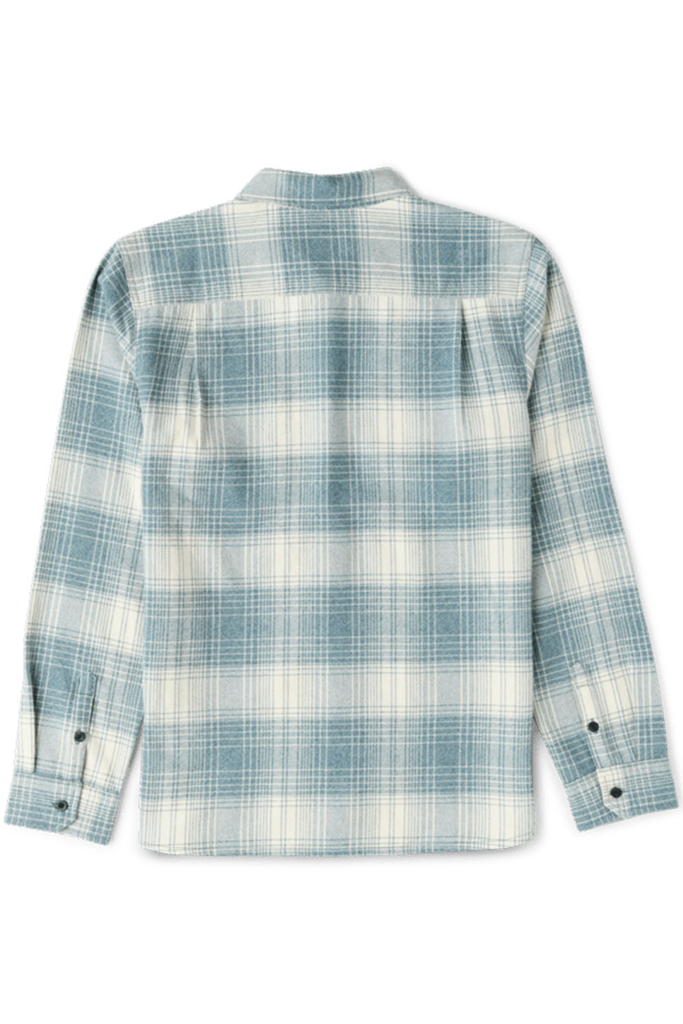 Roark Revival - Crossroads Flannel - Dusty Turquoise - Flatlay Back