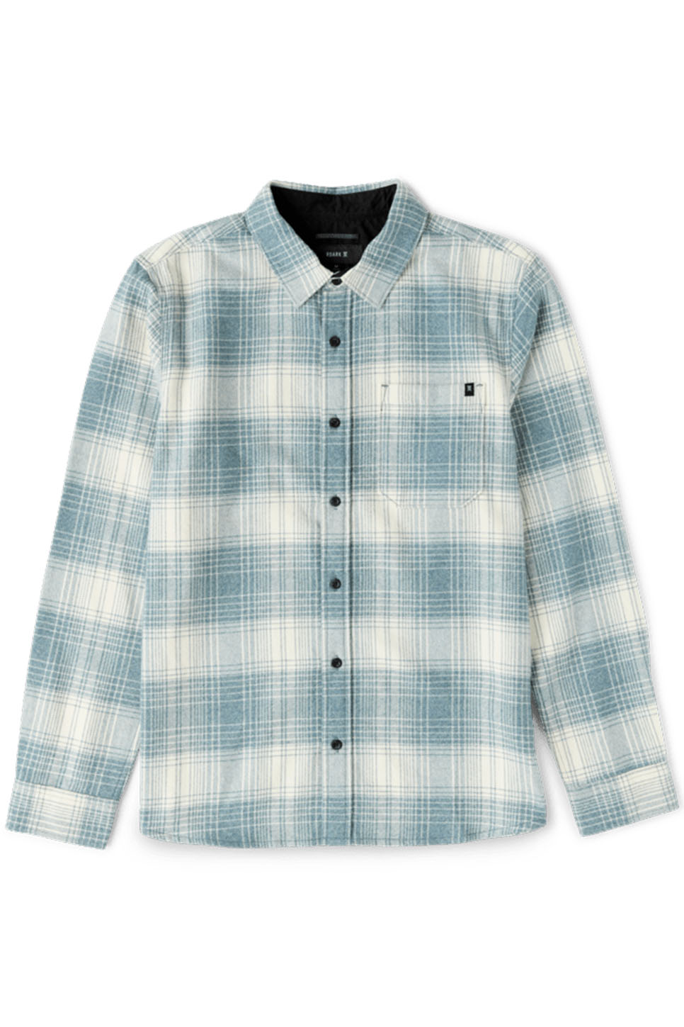 Roark Revival - Crossroads Flannel - Dusty Turquoise - Flatlay Front