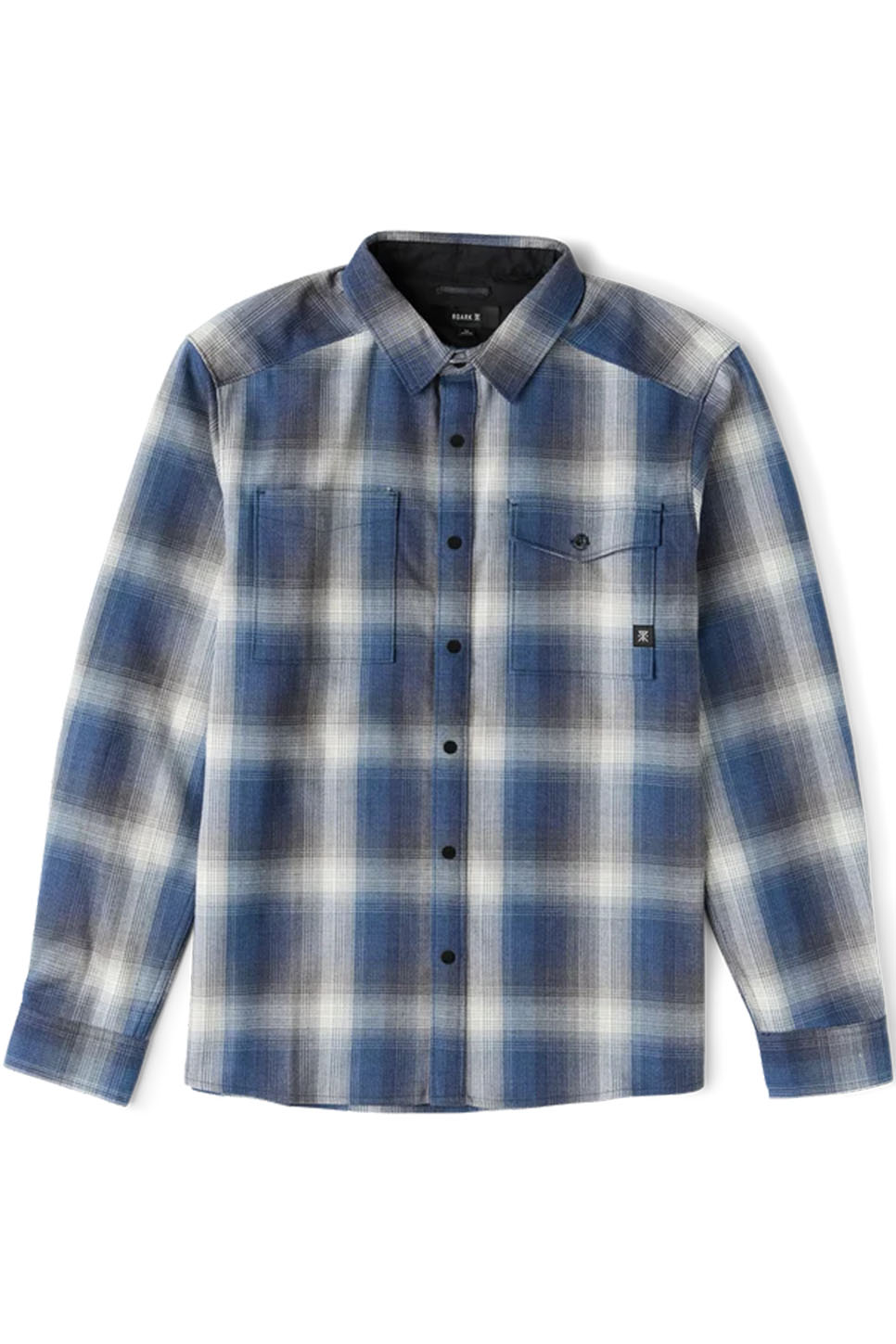 Roark Revival - Diablo Flannel - Slate - Flatlay Front