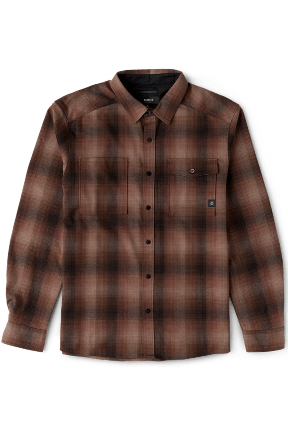 Roark Revival - Diablo Flannel - Tobacco - Flatlay Front