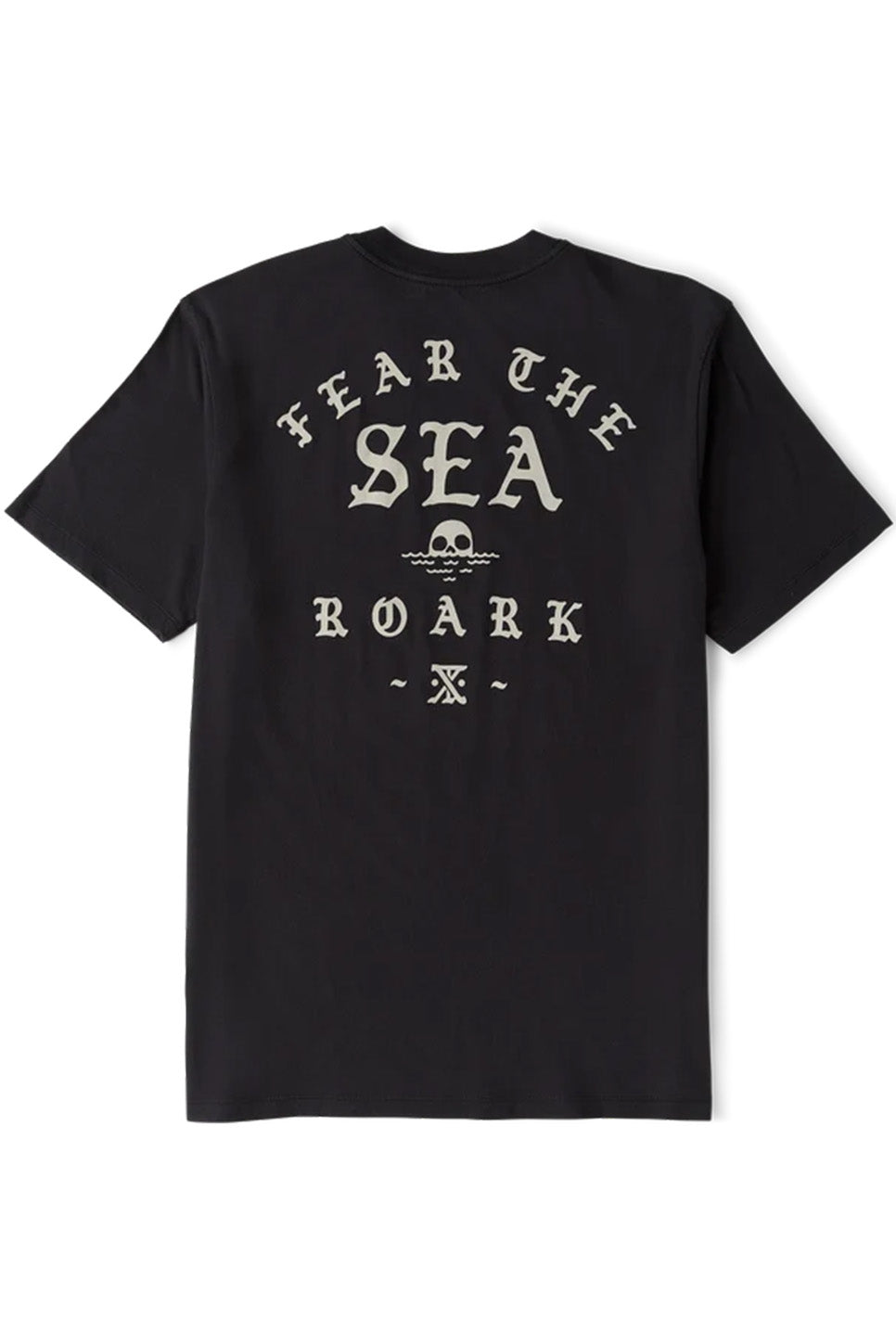 Roark Revival - Fear The Sea Tee - Black - Flatlay Back