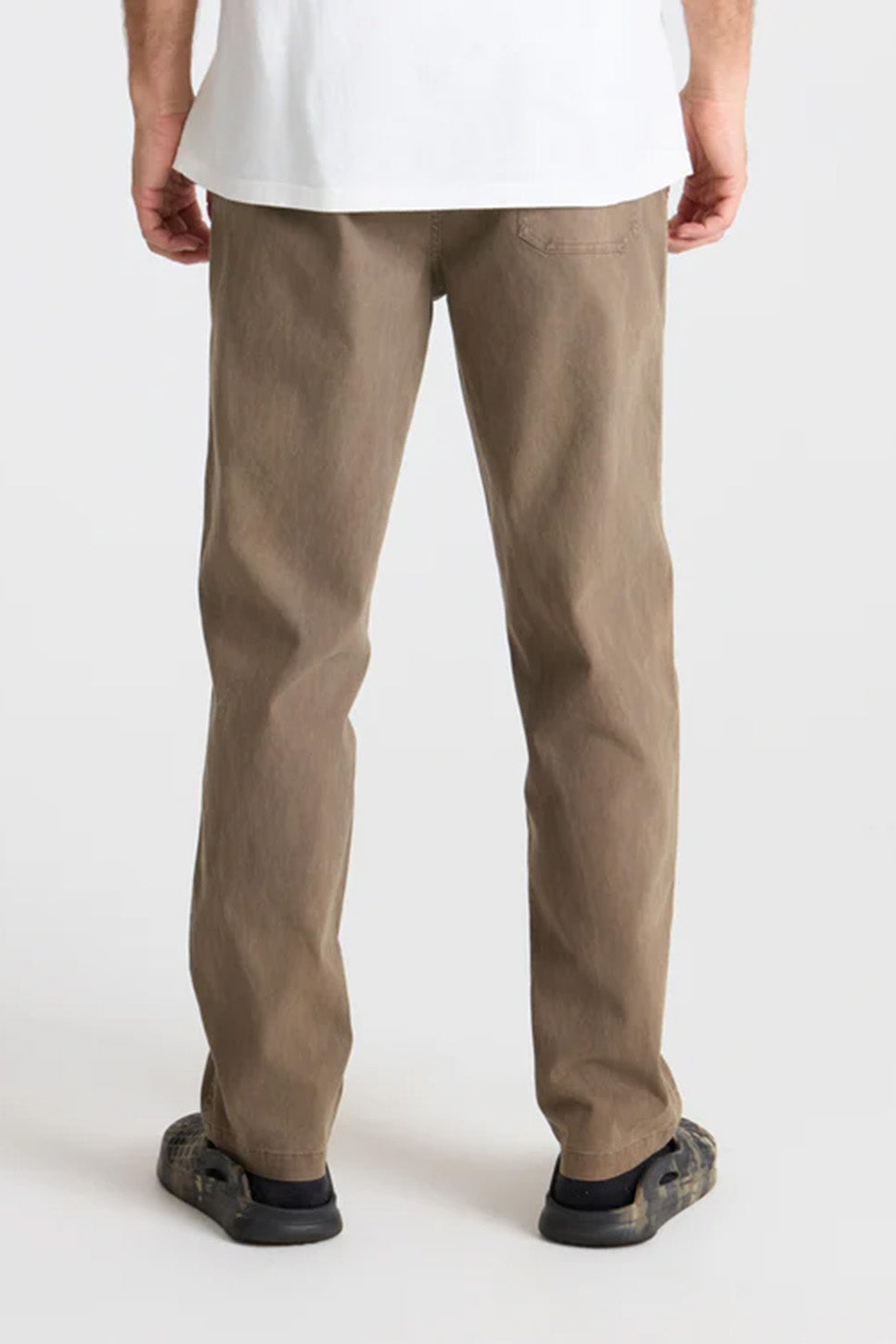 Roark Revival Made To Fade Pant in Washed Brown — Back view