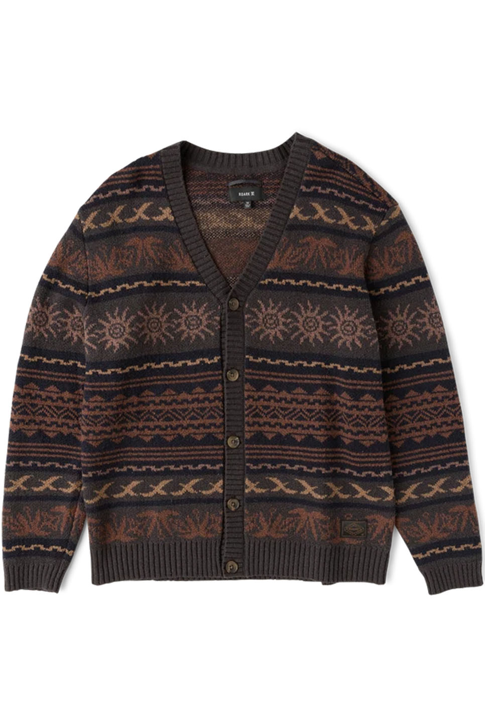 Roark Revival - Nomad Cardigan - Rust - Flatlay Front