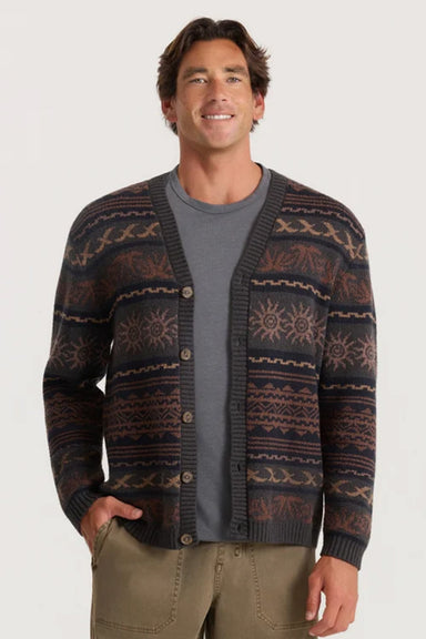 Roark Revival - Nomad Cardigan - Rust - Model Front