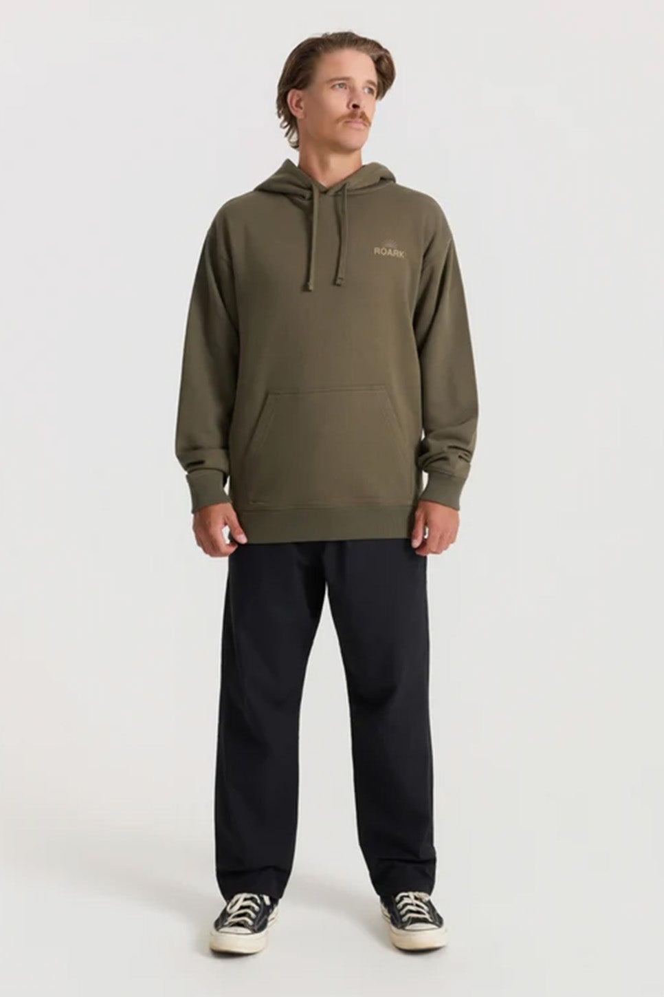 Roark Revival - Tri Camp Hood - Military - Model Full Body